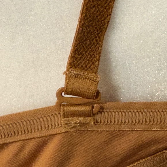 Calvin Klein Convertible Triangle Lined Bralette in a Sandalwood Color - Picture 7 of 13